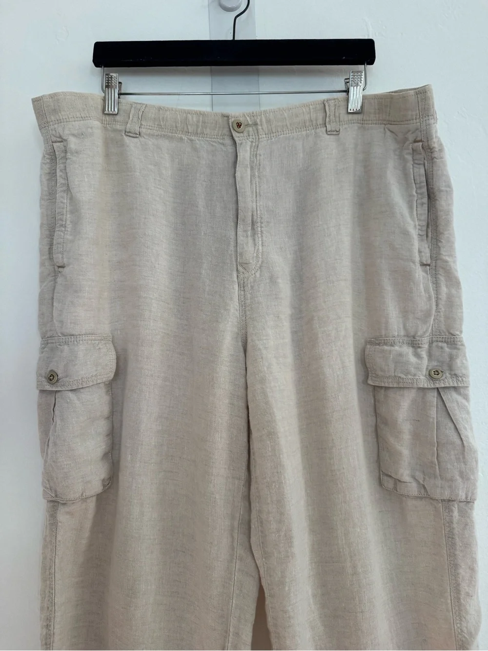 Tommy Bahama Relax Cargo Pants Linen Oatmeal Natural Minimal Beach Coastal